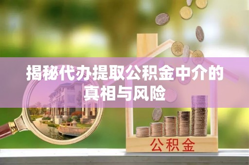 鹤岗揭秘代办提取公积金中介的真相与风险