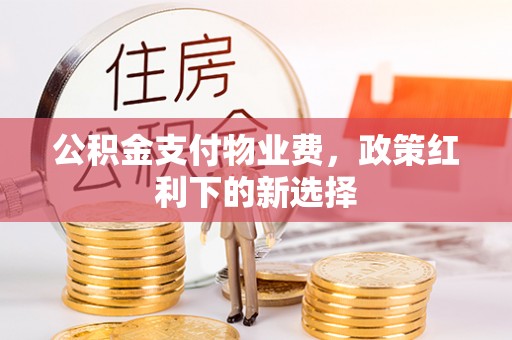 鹤岗公积金支付物业费，政策红利下的新选择