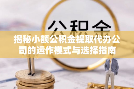 鹤岗揭秘小额公积金提取代办公司的运作模式与选择指南